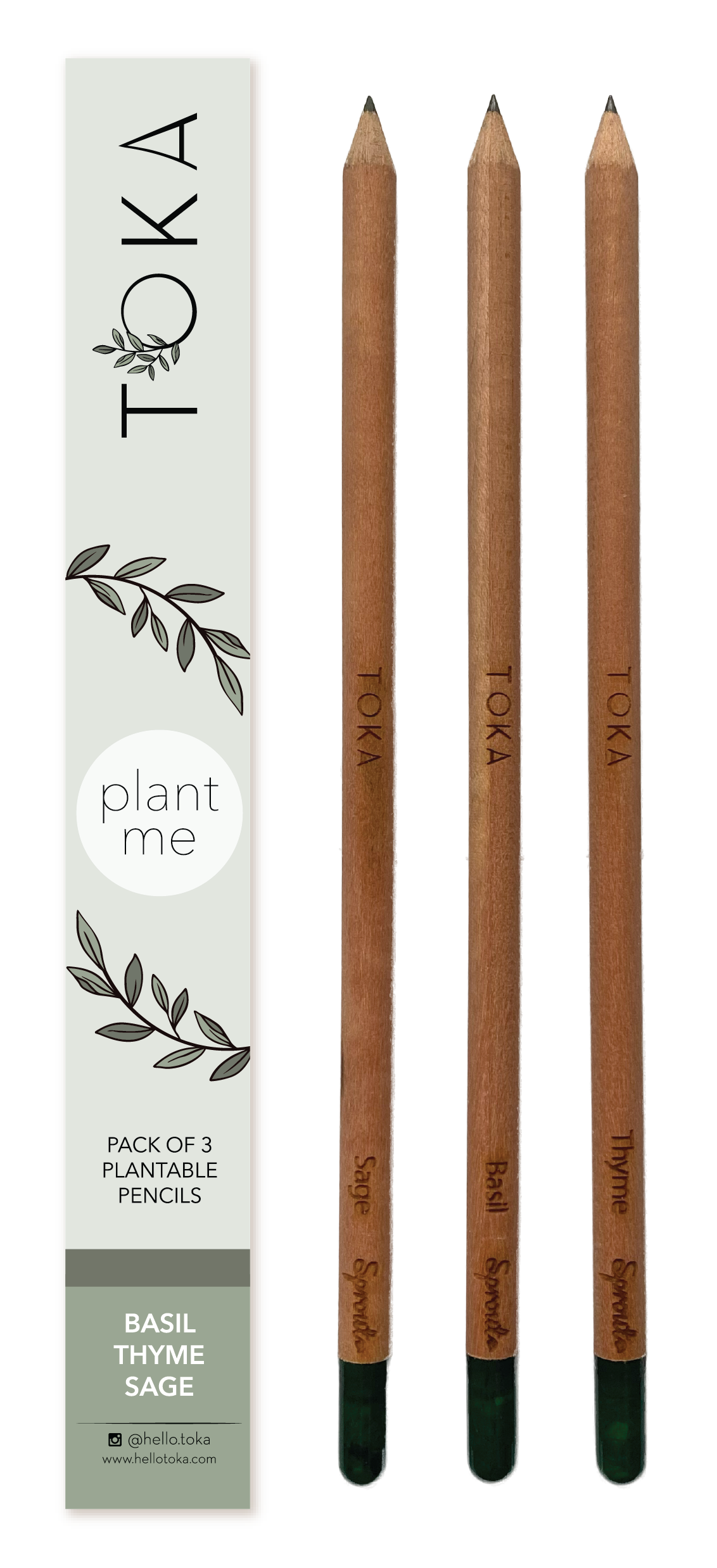 3 PACK PLANTABLE PENCILS - HERBS